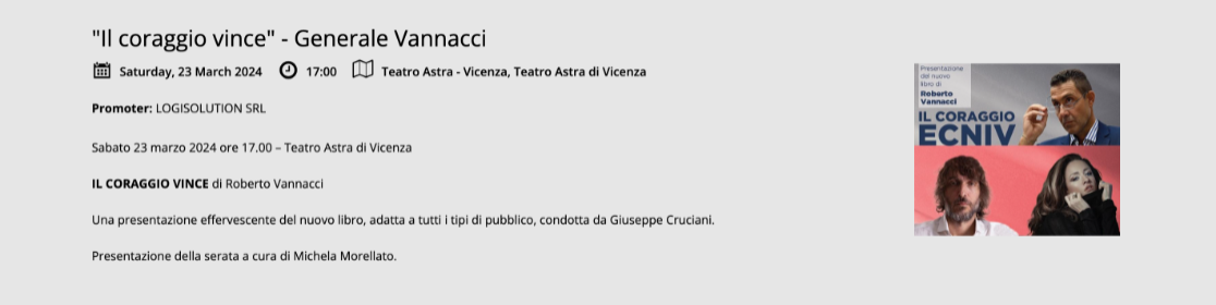 Il coraggio vince" - Generale Vannacci