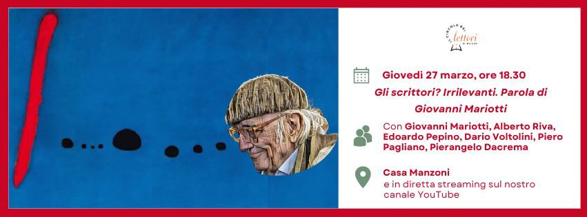 Gli scrittori? Irrilevanti. Parola di Giovanni Mariotti