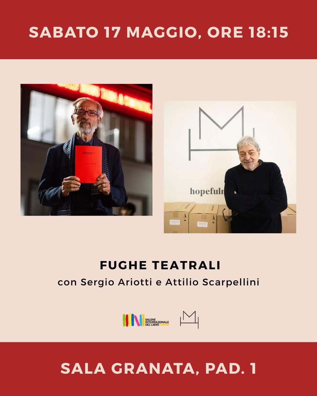 Fughe teatrali - arte e teatro al Salone del Libro