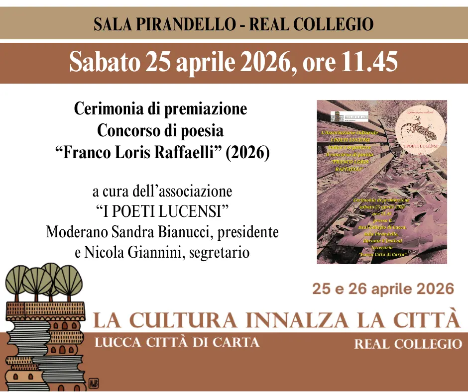 Cerimonia di premiazione del concorso di poesia “Franco Loris Raffaelli” (edizione 2026)