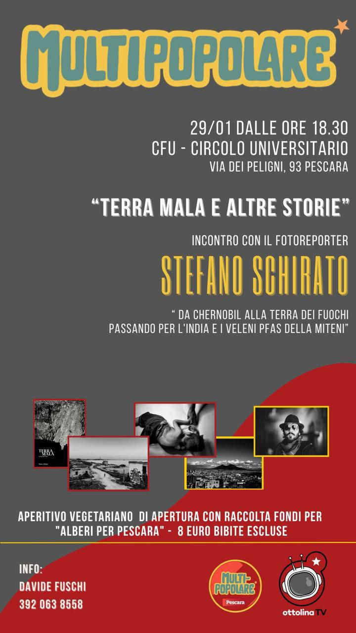“Terra Mala e altre storie”, con Stefano Schirato | Pescara
