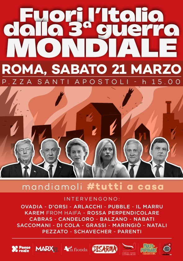 Fuori l’Italia dalla Terza Guerra Mondiale #tuttiacasa