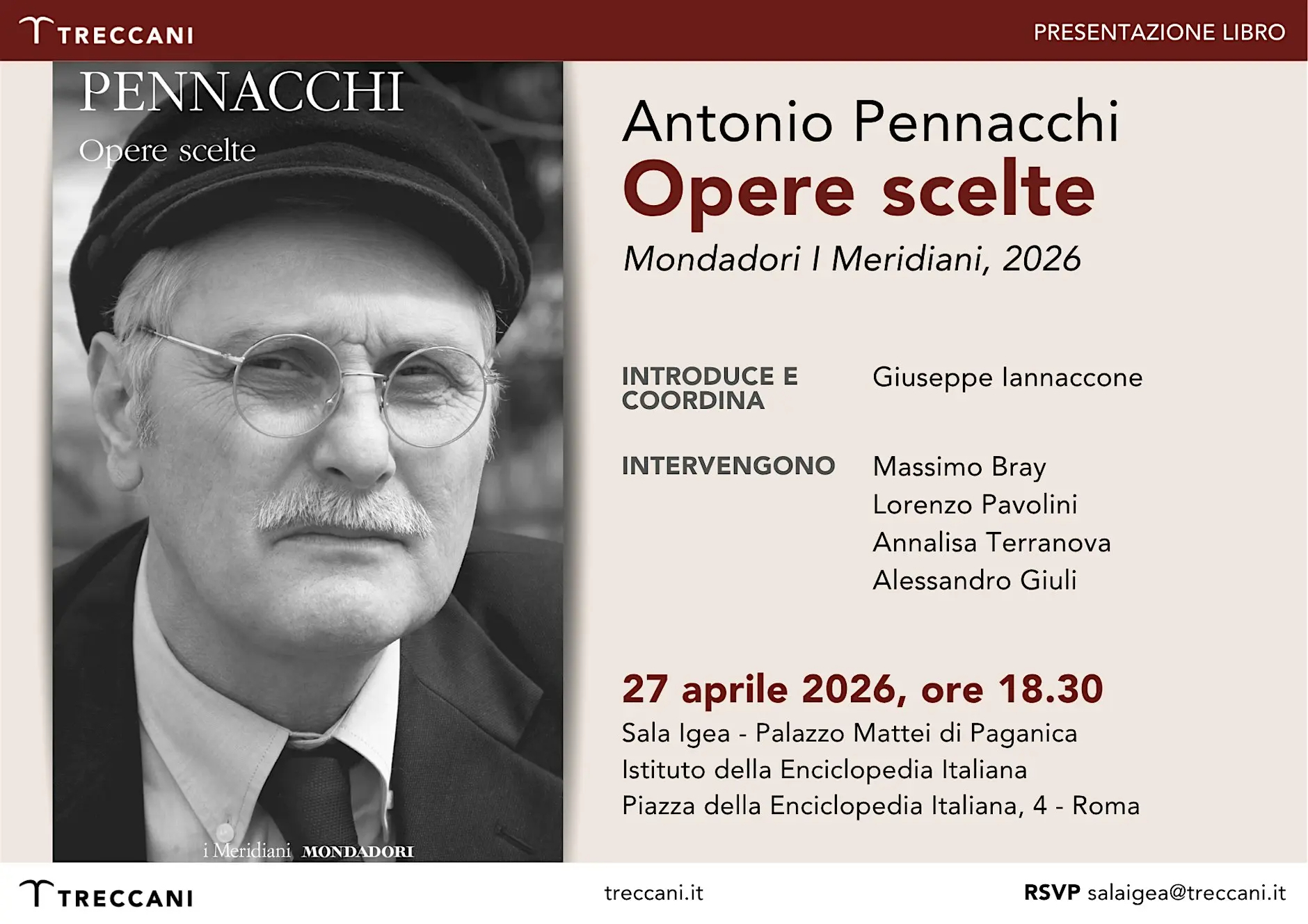Antonio Pennacchi: Opere scelte