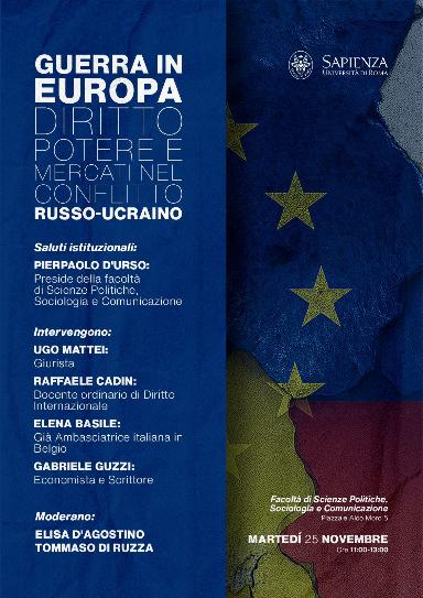 Guerra in Europa: diritto, potere e mercati nel conflitto russo-ucraino