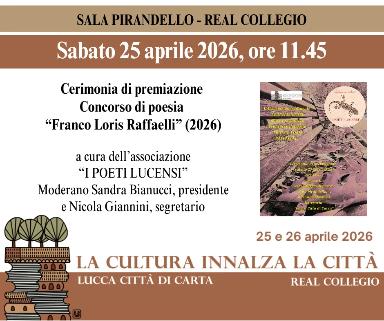 Cerimonia di premiazione del concorso di poesia “Franco Loris Raffaelli” (edizione 2026)