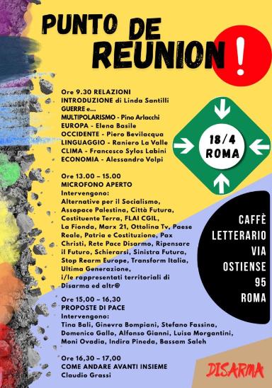 “PUNTO DE RÉUNION” – INCONTRO ORGANIZZATO DA DISARMA